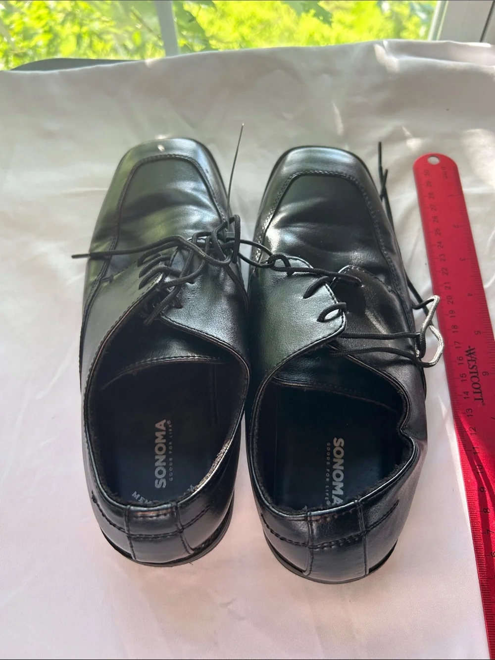 Kohl's Black Leather Lace-Up Derby Dress Shoes boys size 5